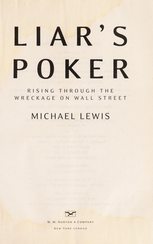 The cover of the book Liar's poker